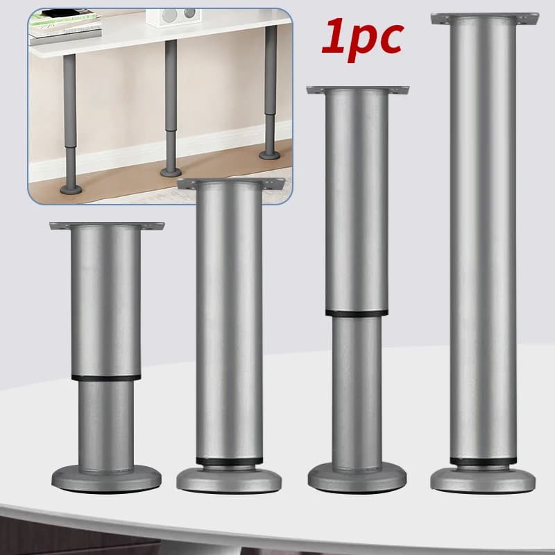 1 pied de meuble, hauteur réglable, pieds de support de pied de table extensibles, utilisés pour les