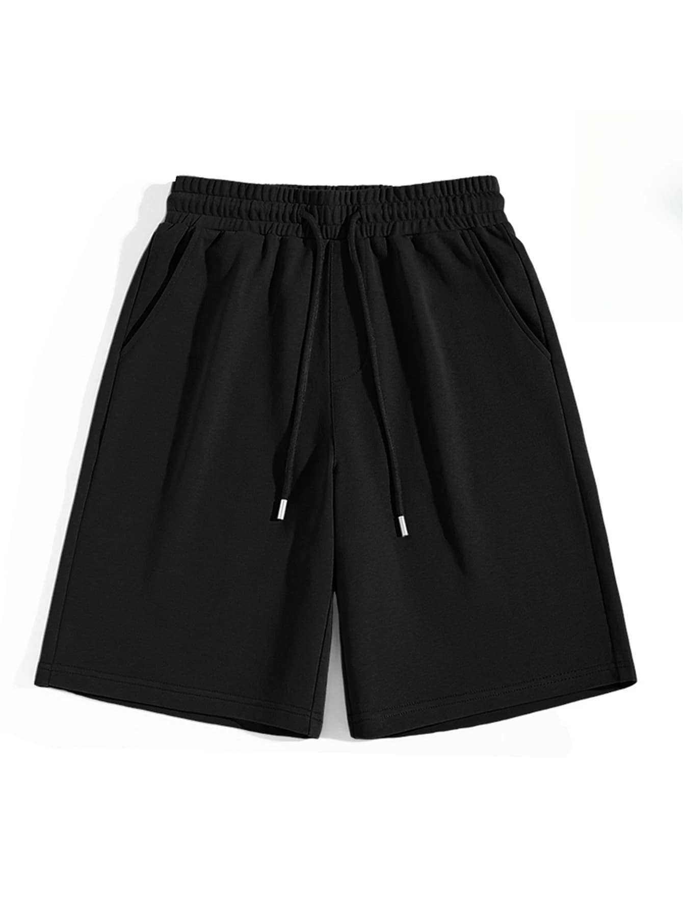 Pantalon unisexe ample style streetwear pour homme, longueur mi-cuisse, idéal pour le skateboard et 