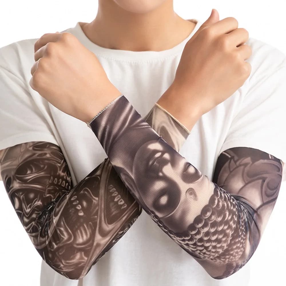 Manchons de tatouage élastiques pour hommes et femmes, 6 pièces, grande taille, cyclisme, Protection