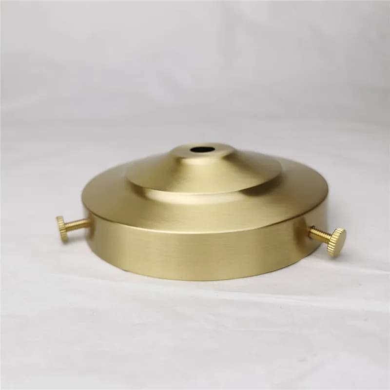 Base de lampe de polissage de griffe d'abat-jour de bureau en laiton avec vis à 3 trous plaque de pl