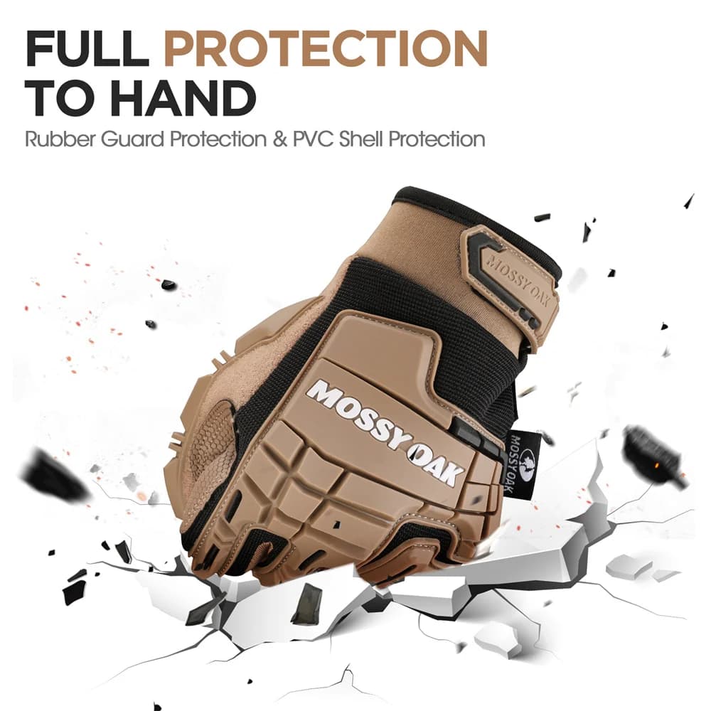 MOSSY OAK-gants militaires pour écran tactile à doigt complet pour hommes, gant tactique, chasse, Pa