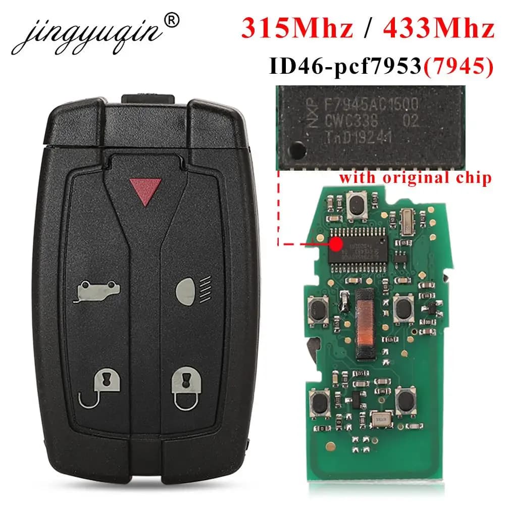 Jingyuqin pour Land Rover Freelander 2 clé de voiture télécommandée intelligente 315 Mhz/433 Mhz PCF