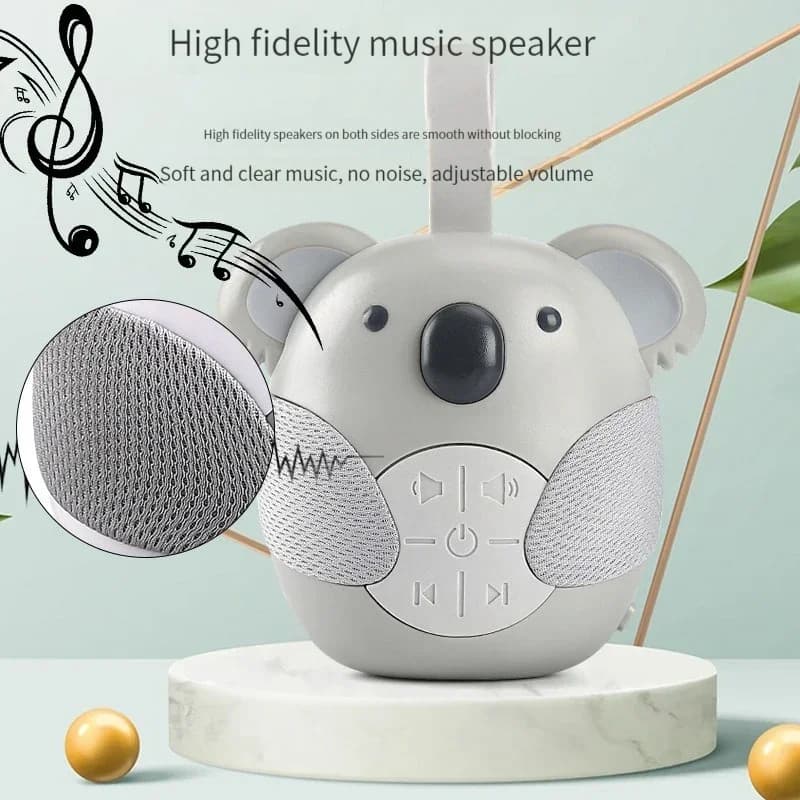 Machine à bruit blanc Portable, sucette pour bébé avec 5 musique légère pour les tout-petits, arrêt 