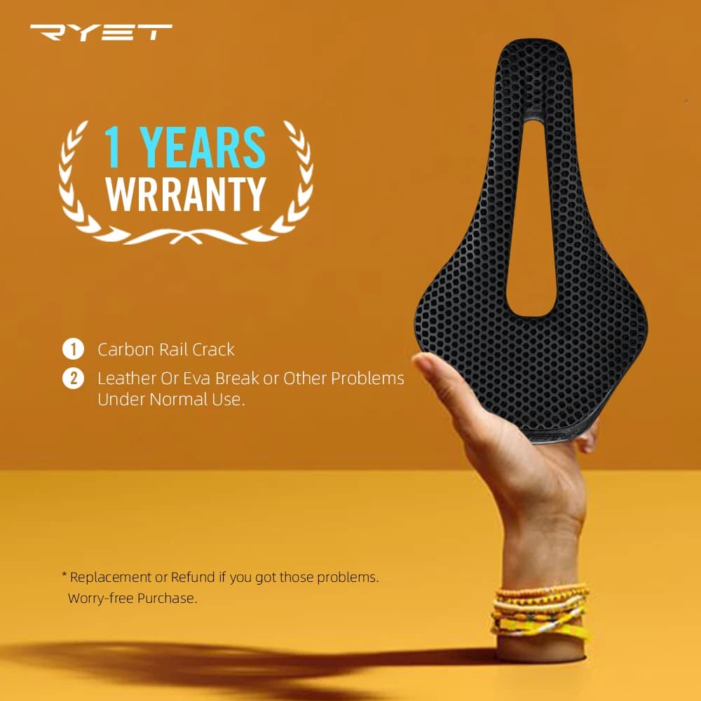 RYET 3D imprimé selle de vélo ultraléger en Fiber de carbone creux confortable respirant vtt gravier