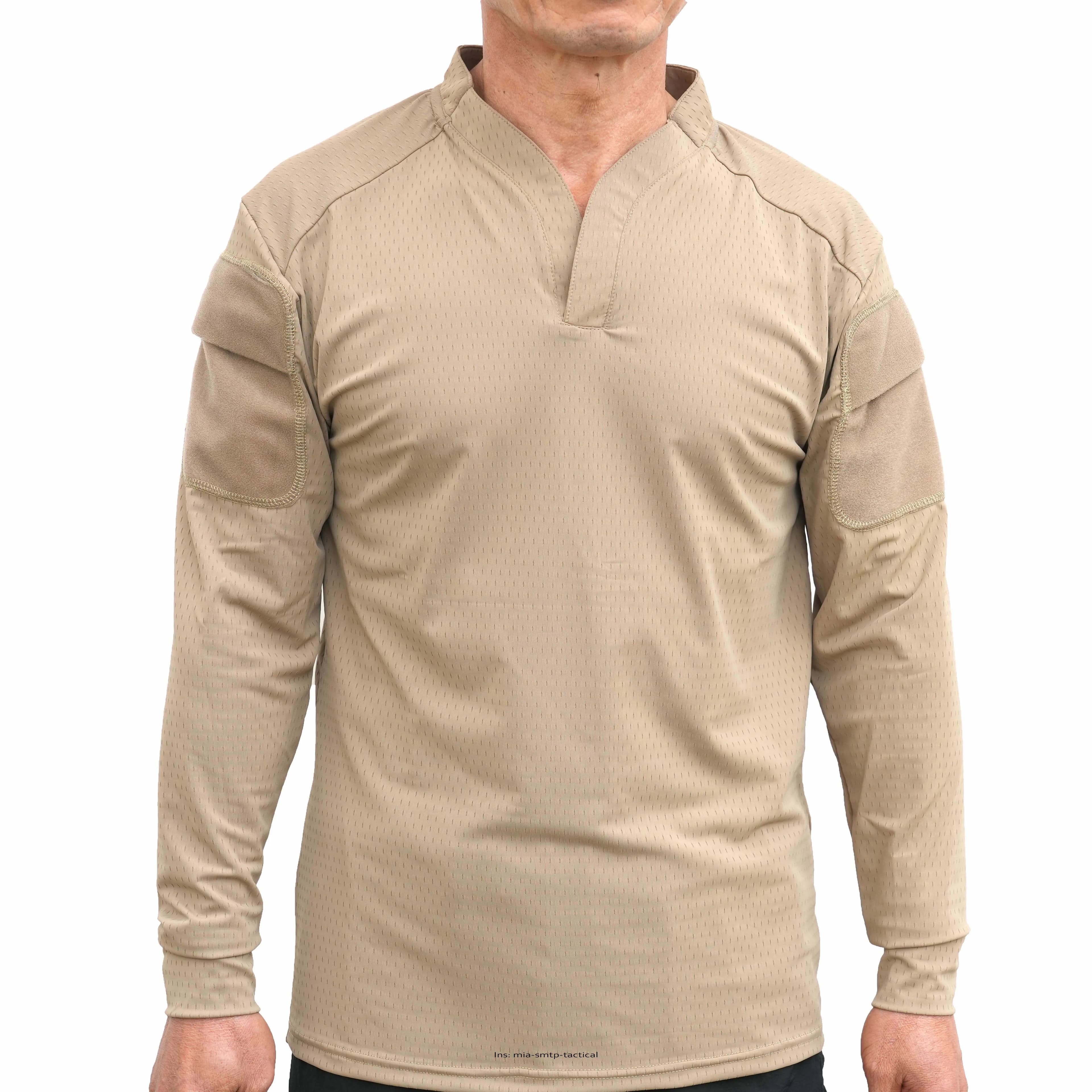 Chemise de combat respirante style Cag SMTP002 pour hommes à manches longues