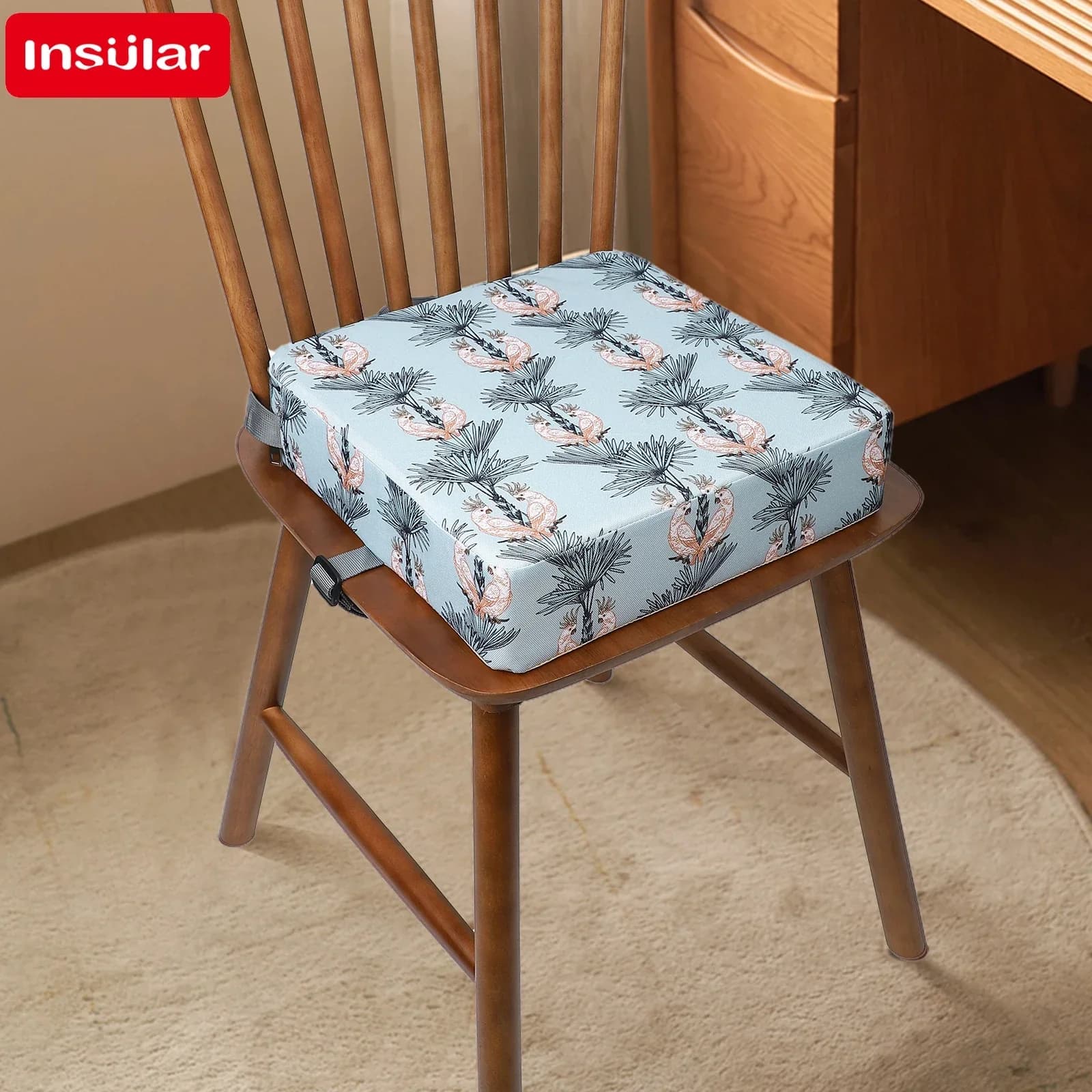 Coussin rehausseur de chaise de salle à manger pour bébé, chaise haute amovible pour enfants, coussi