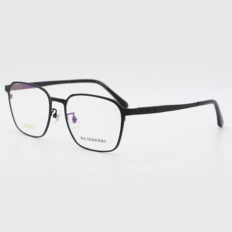 BCLEAR Original titane lunettes optiques plein cadre hommes ultraléger rétro carré myopie Prescripti