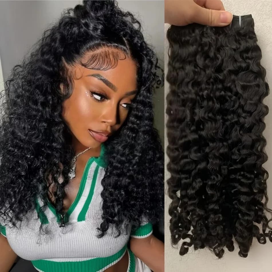 Extensions de cheveux bouclés vierges bruts birmans 12A de 32 pouces, non traités, pour tissage, ond