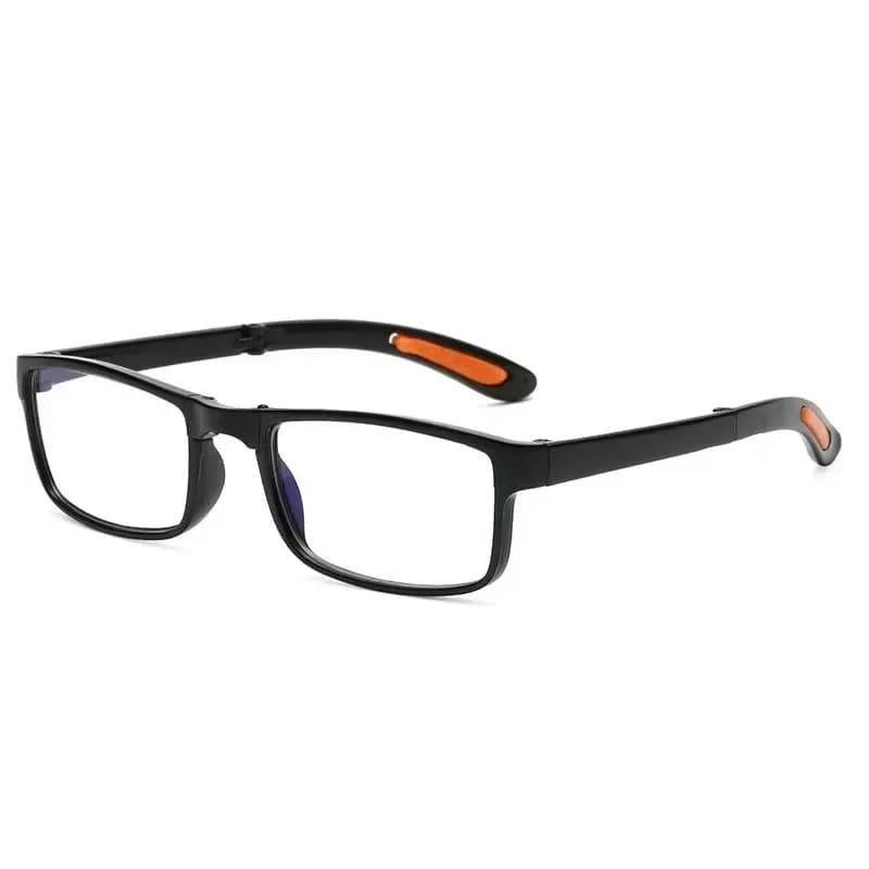Lunettes de lecture pliantes avec étui, Anti-lumière bleue, presbytie rétro unisexe, lunettes de poc