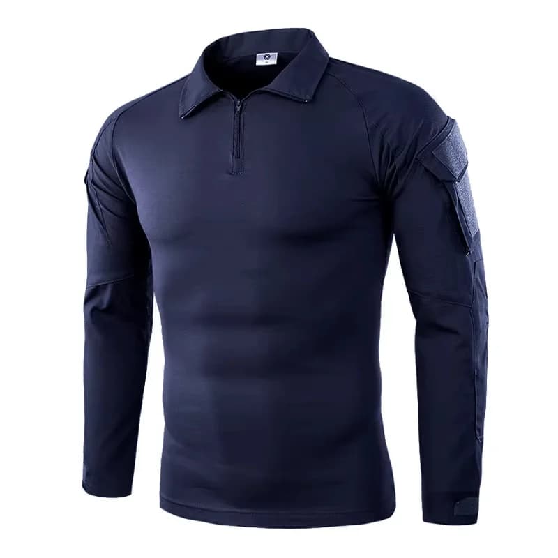 T-shirts de randonnée tactiques en plein air pour hommes, chemise d'escalade de chasse à manches lon