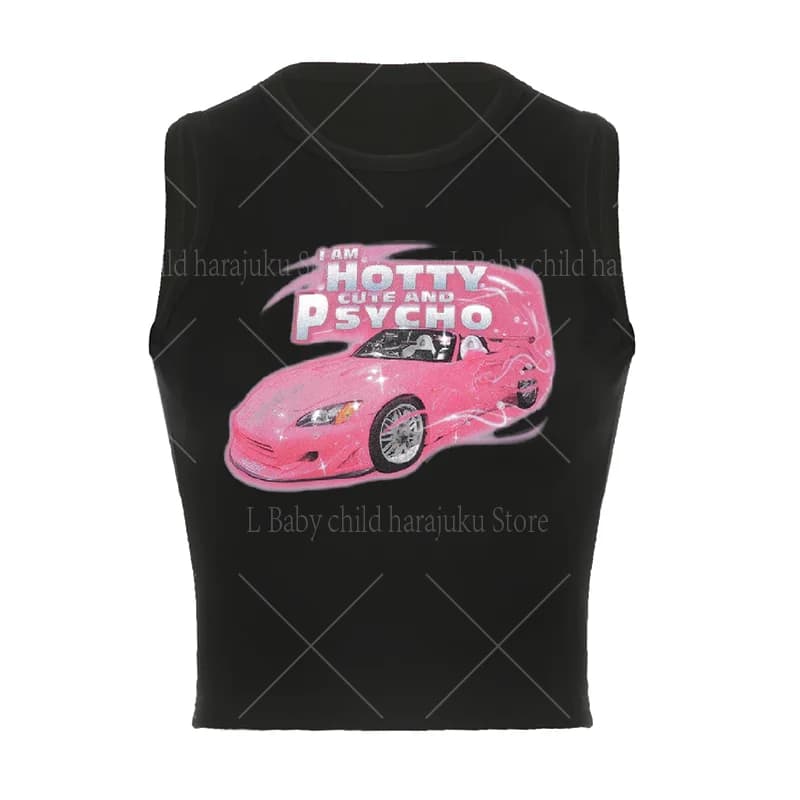 Camisole de voiture rose vif pour femme, haut court amincissant, débardeurs en fibre assortis, haut 