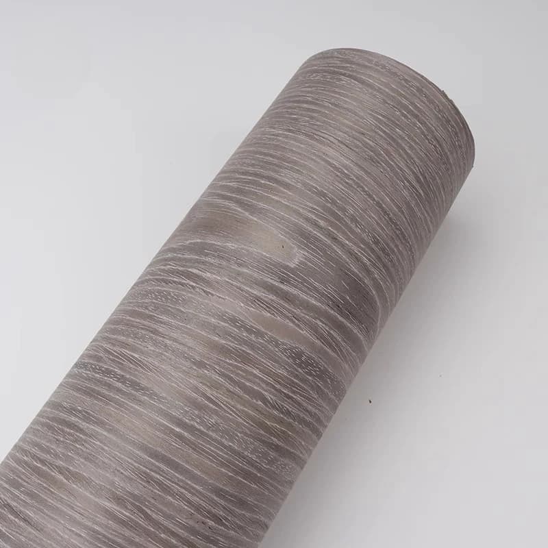 L:2.5 mètres largeur: 58 cm T:0.2mm technologie placage meubles décoration bois argent gris chêne pl