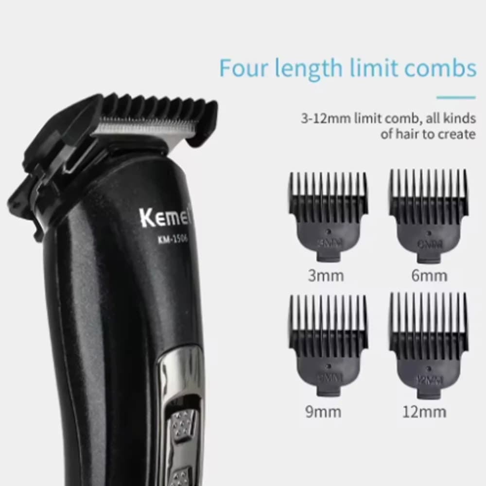 Kemei KM-1506 3 en 1 rasoir électrique coupe de cheveux charge tondeuse à cheveux électrique Recharg