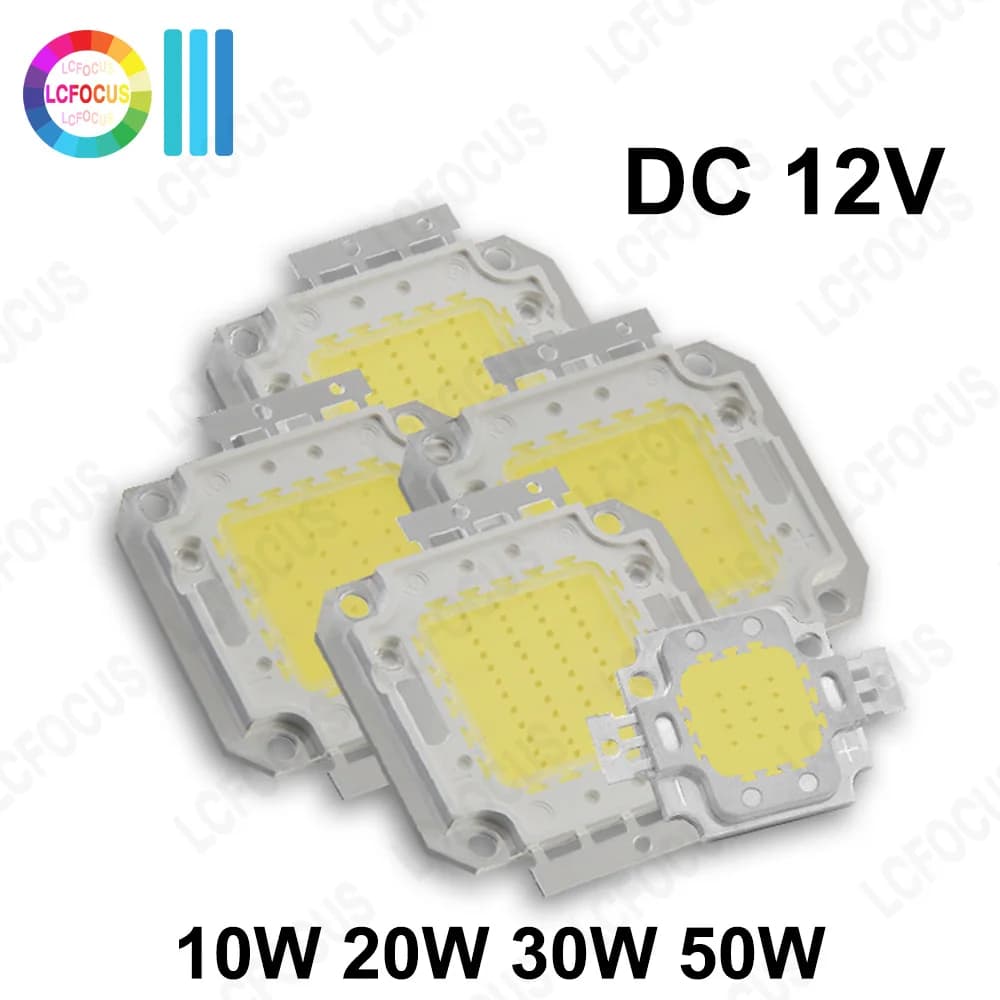 La diode COB à puce LED DC 12 V 5 W 10 W 12 W 20 W 30 W 50 W haute luminosité ne nécessite pas de pi