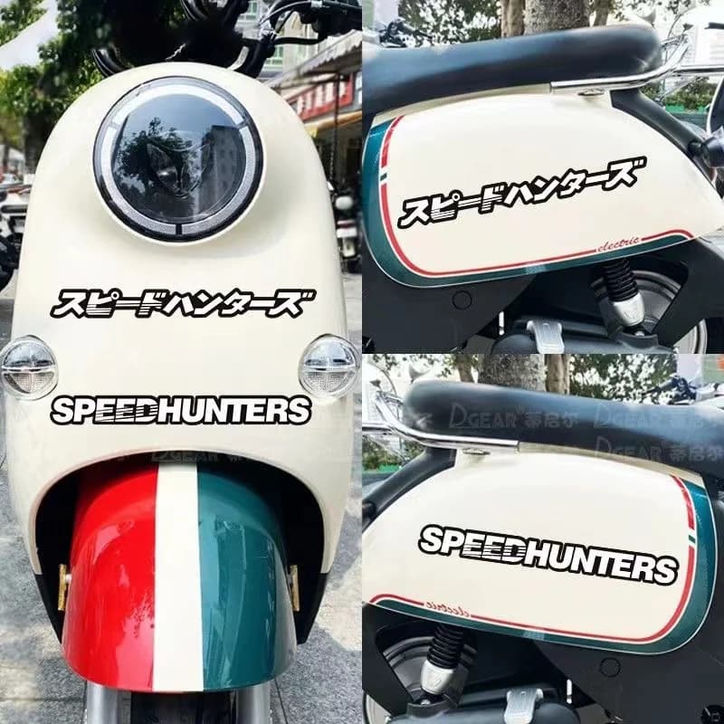 Autocollants réfléchissants pour moto, autocollants de style de voiture JDM SpeedHunters japonais po