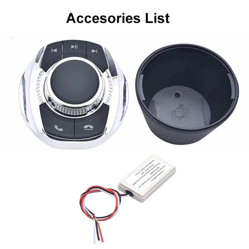 Volant de voiture sans fil universel en forme de tasse, avec lumière LED, boutons de commande à 8 to