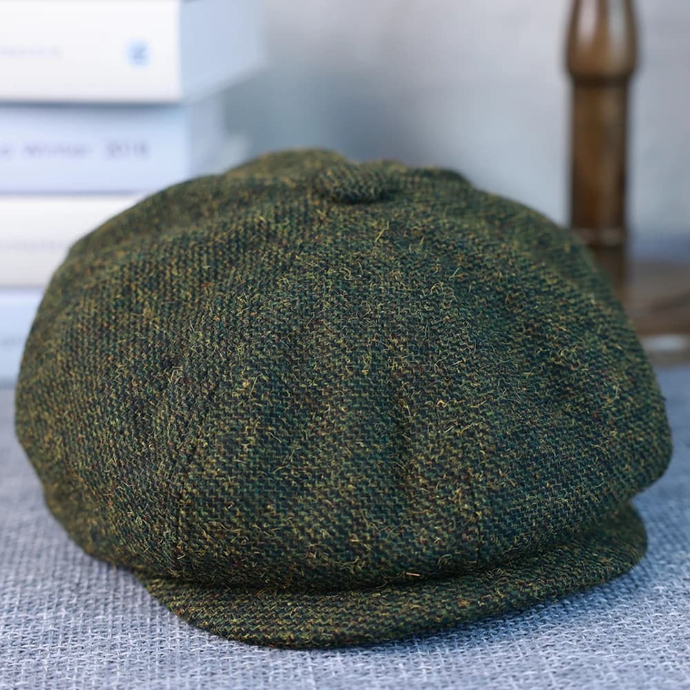 Nouveau Vintage hommes laine gavroche casquette marron vert femmes hommes bérets classique laine oct
