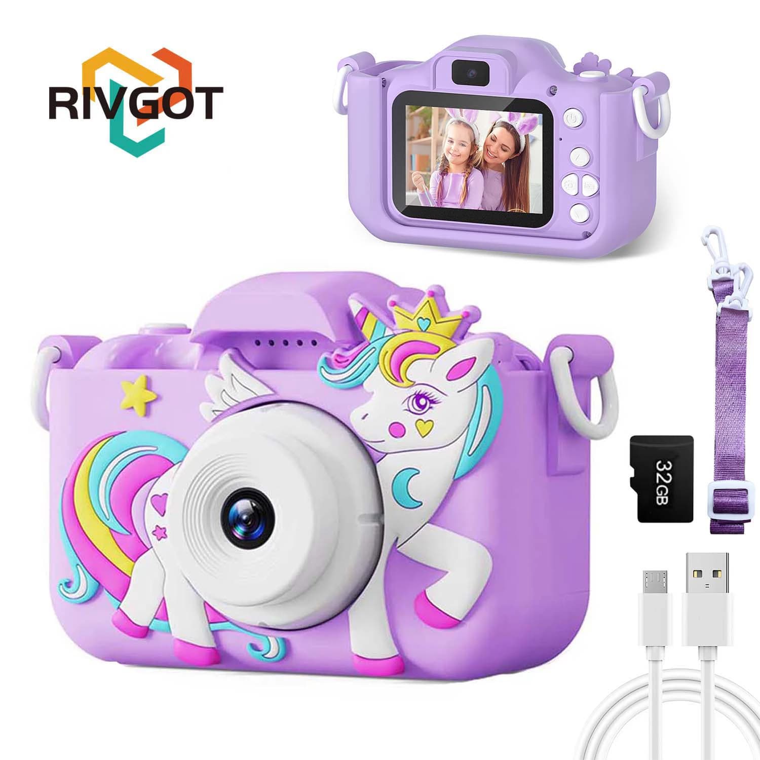 Caméscope antichoc pour enfants, jouets pour enfants, vidéo numérique HD, selfie, Noël, anniversaire