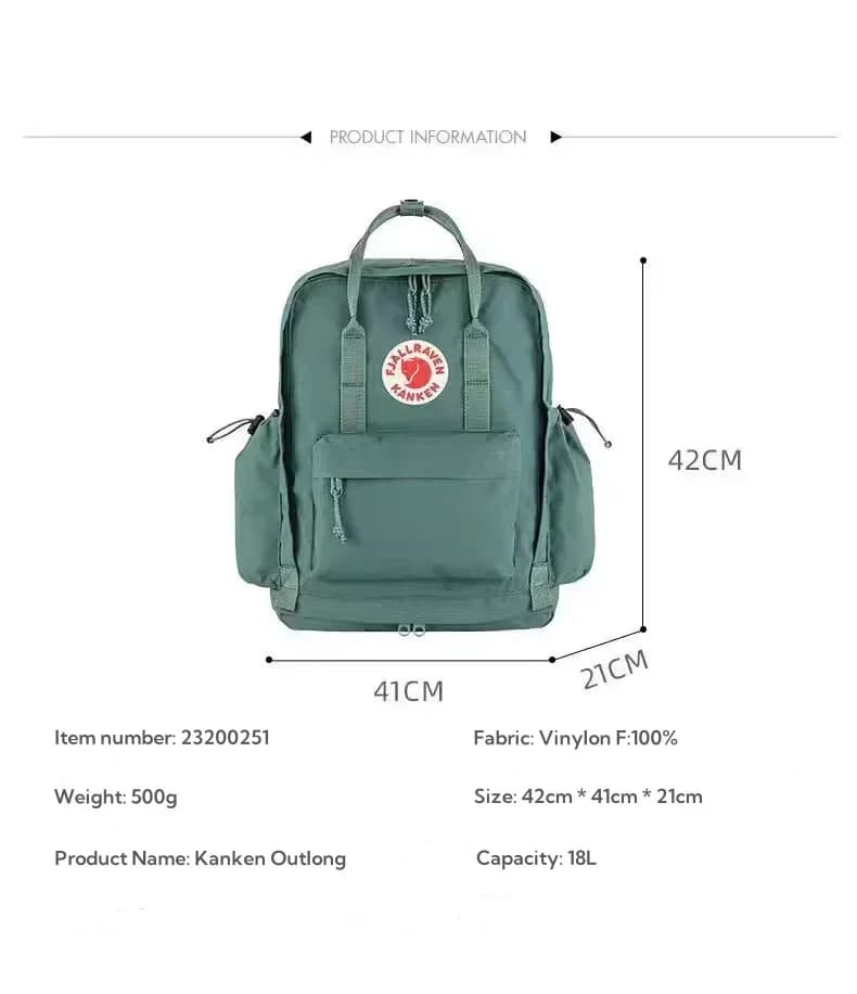 Fjallraven Sac à dos classique Outlong de grande capacité pour hommes et femmes, sac multifonctionne