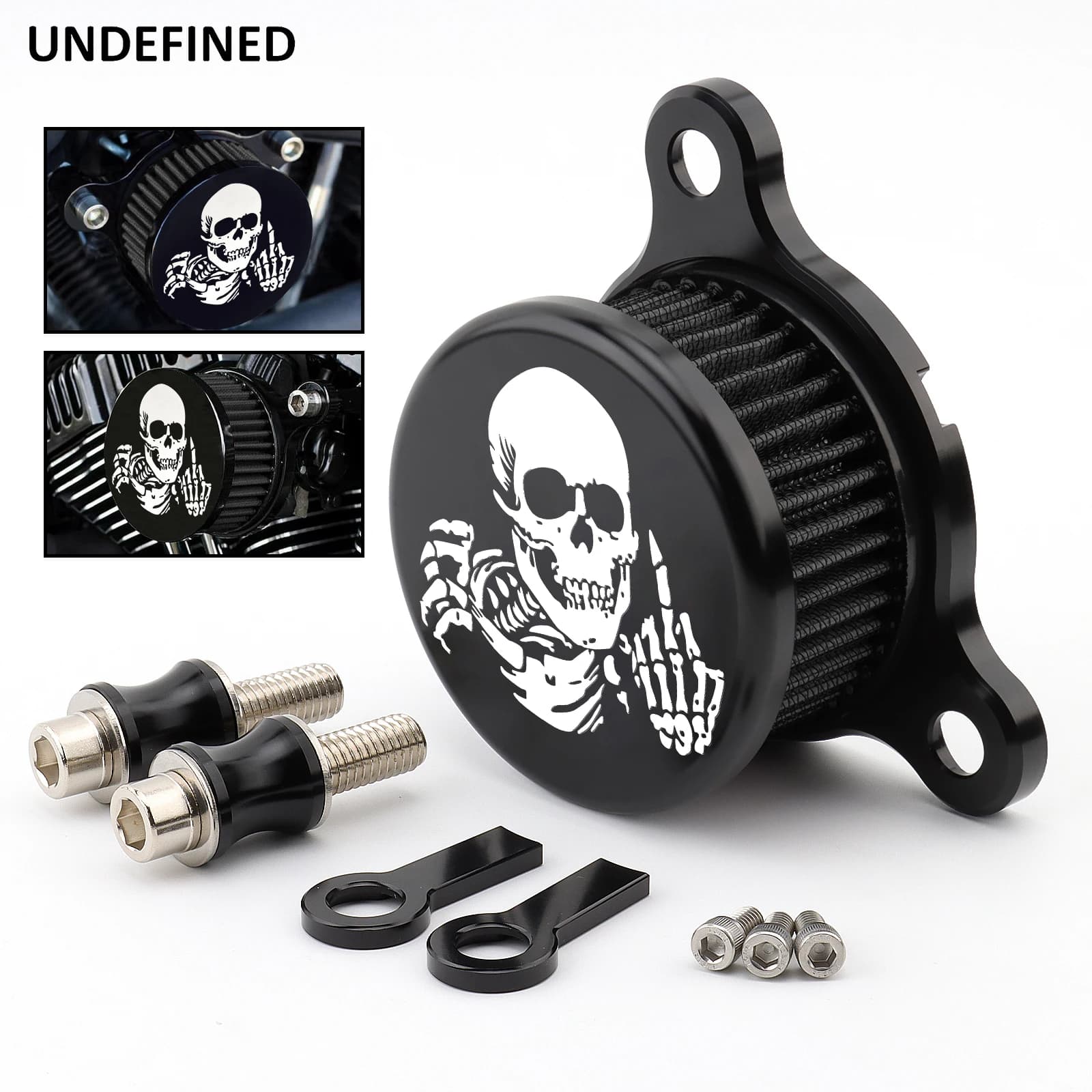 Système d'admission de filtre à Air de crâne de moto pour Harley Sportster XL883 XL1200 Iron 883 qua