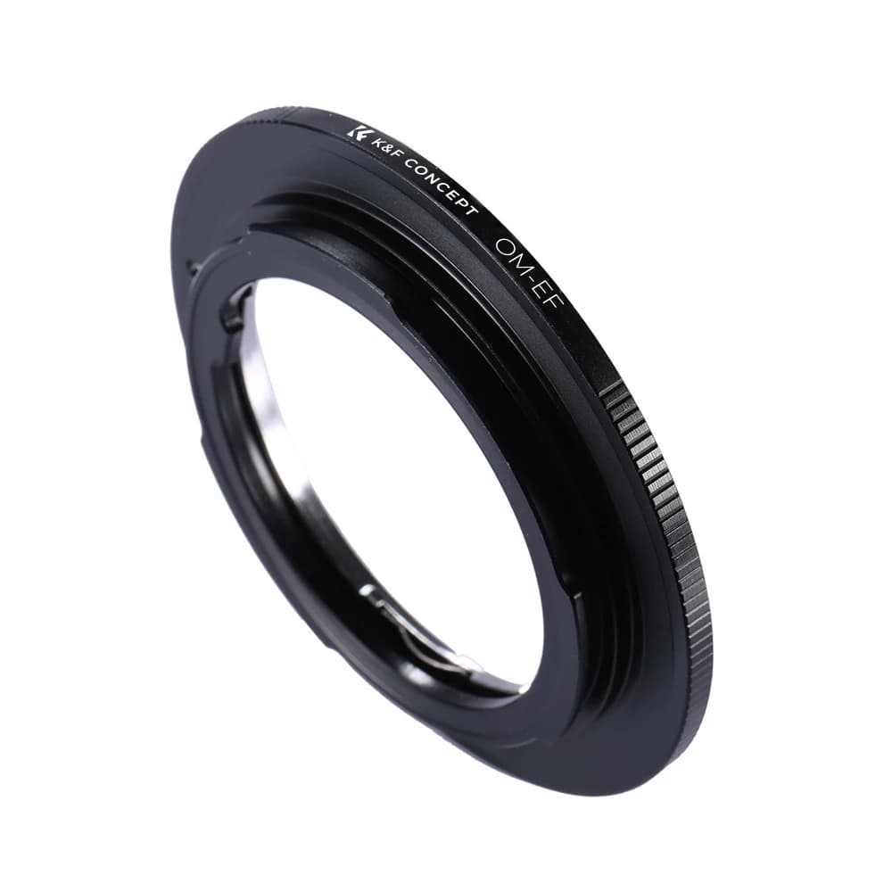 Adaptateur d'objectif d'appareil photo K&F CONCEPT OM-EF pour objectifs Olympus OM vers monture d'ob