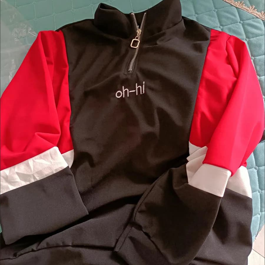 Survêtement patchwork à col montant pour femme, grande taille, 80kg, ensemble 2 pièces, sweat-shirt 