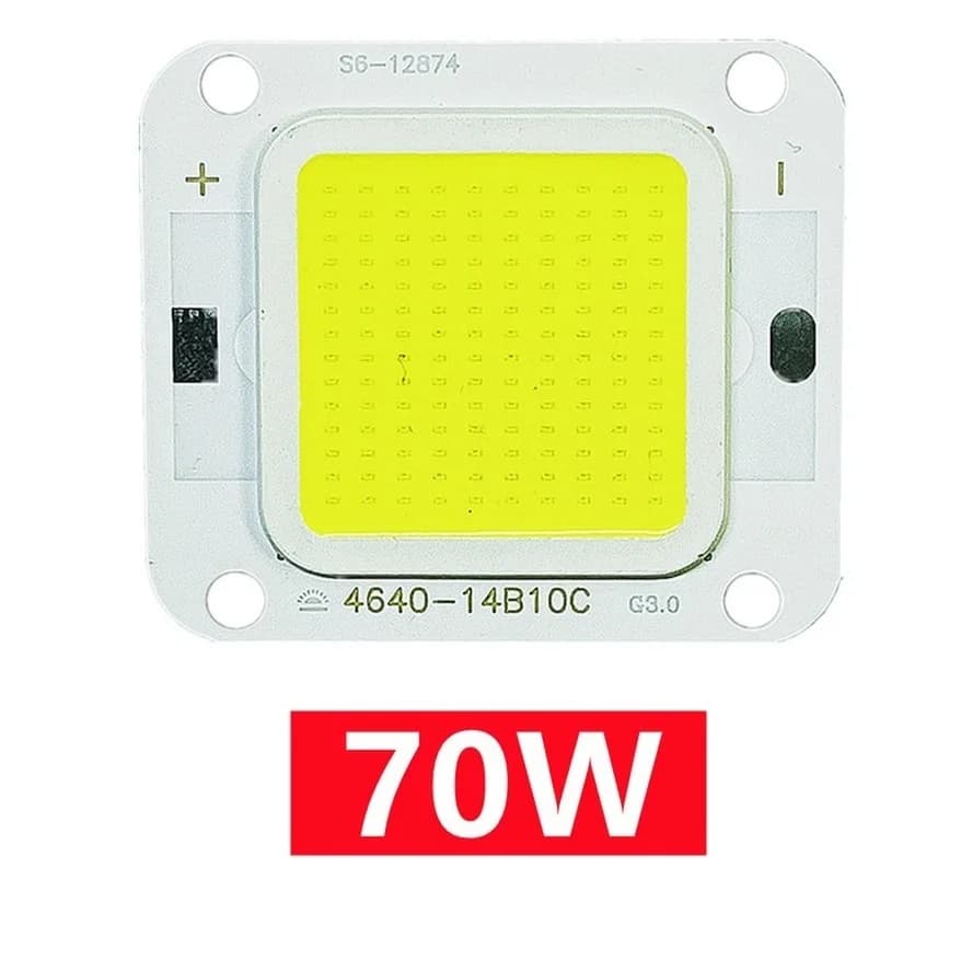 Puce COB LED haute puissance, 30W 20W 10W, 70W 60W 50W, pour projecteur à monter soi-même, ampoules 