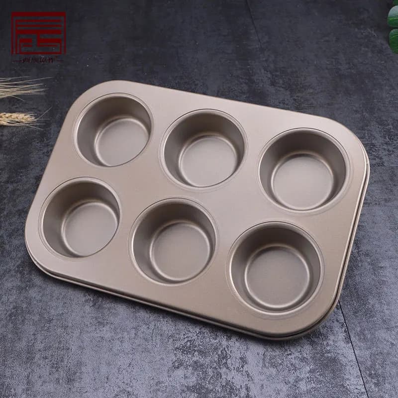 Moule rond à 6 trous pour beignets et gâteaux, ustensile de cuisson antiadhésif pour chocolat, à fai