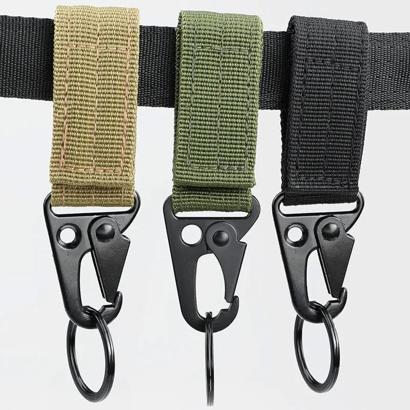 Tactique Multicam aigle bec boucle voyage sac à dos rapide porte-clés porte-clés mousqueton clés ann