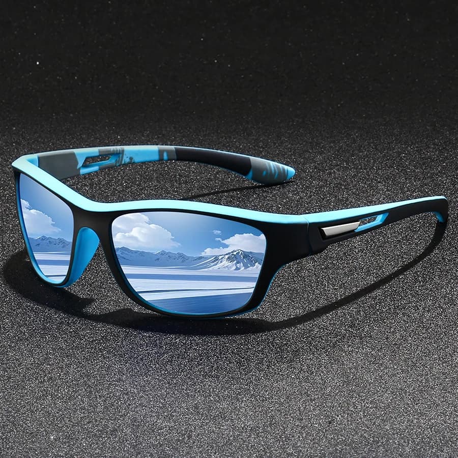 18 Paires de Lunettes de Soleil Sport Vintage Tendance avec Monture Camouflage pour Hommes et Femmes