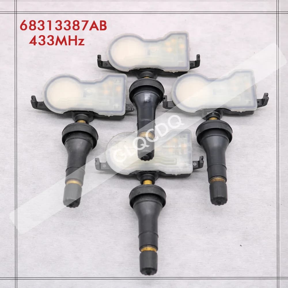 4 pièces pour Jeep Compass 2018-2024, capteur de pression des pneus TPMS 433 MHz, capteur de pressio