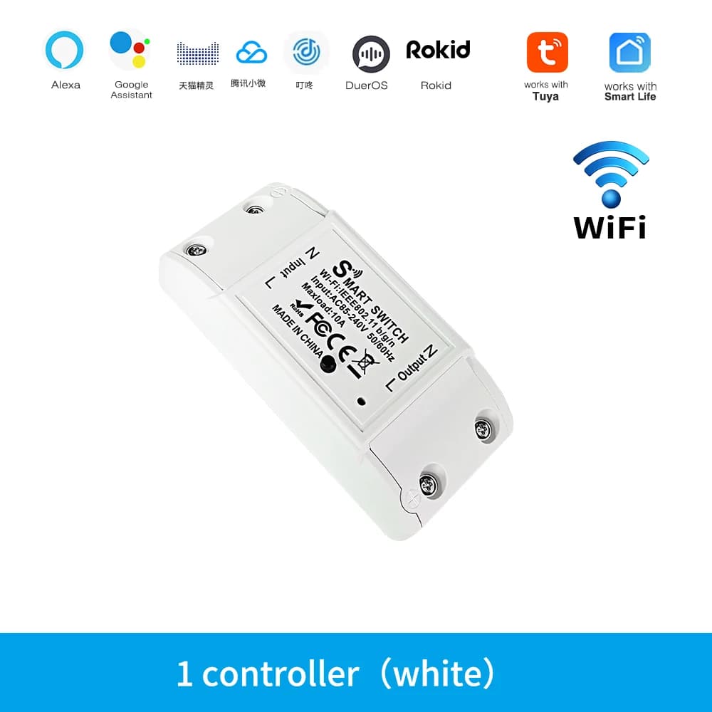 Module universel DIY pour interrupteur d'éclairage intelligent WiFi TUYA, compatible avec les soluti