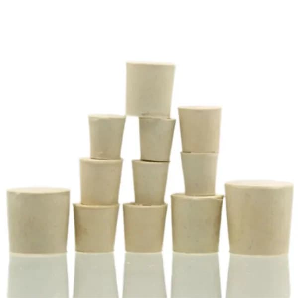 Bouchons coniques en caoutchouc solide, 8mm-62mm, pour tubes à essai de laboratoire, 15 tailles asso