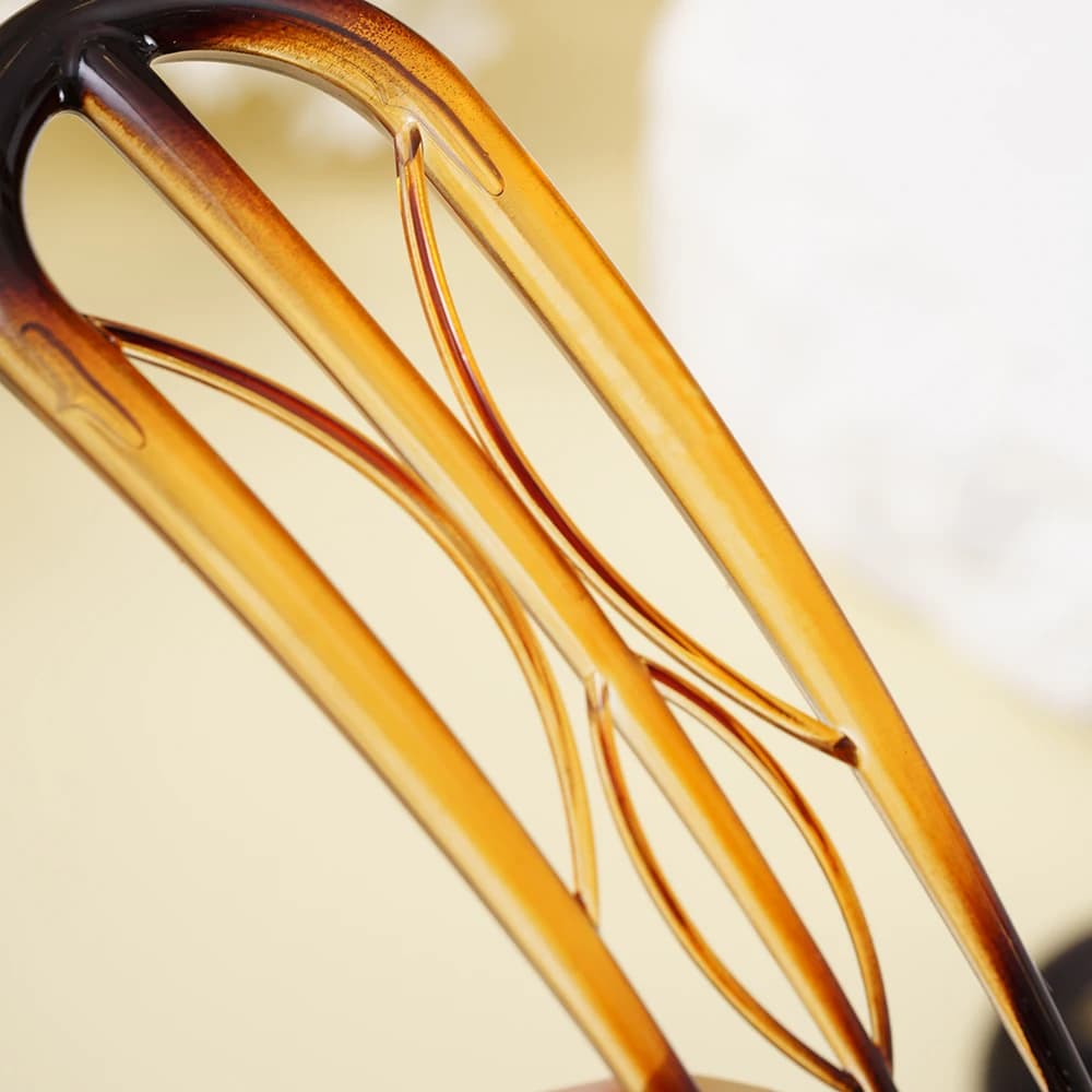 Feuilles d'acétate en forme de U bâton de cheveux fourchette à cheveux outils de coiffure épingle à 