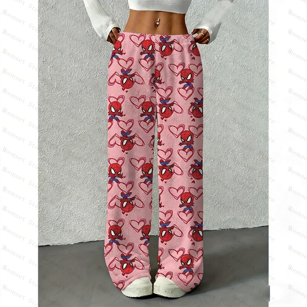 Automne hiver pantalons de couchage Y2k décontracté Batman femmes vêtements de nuit à la mode flanel
