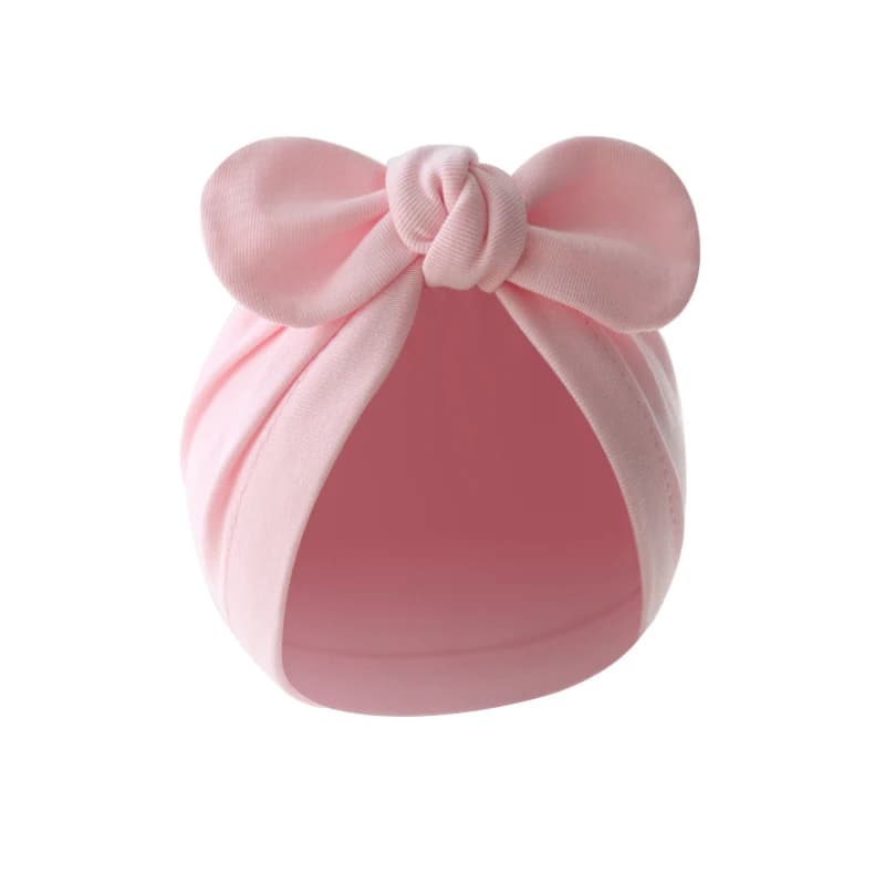 Chapeau Turban pour bébé, oreilles de lapin mignonnes, couleur unie, Bonnet pour nourrissons, filles