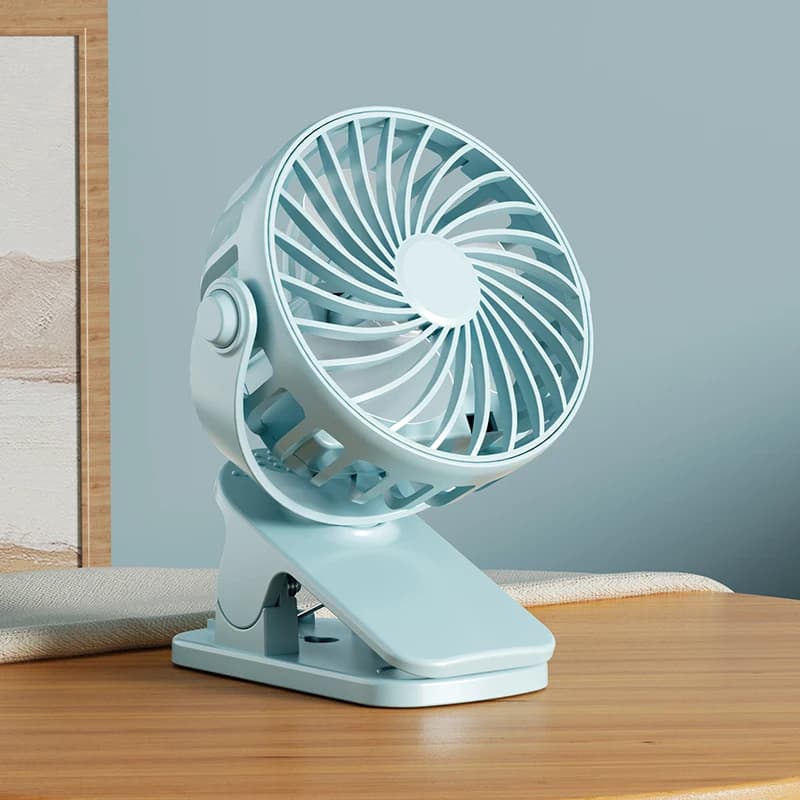 Ventilateur portable rechargeable HOMEFISH 720 °   Ventilateur suspendu rotatif avec lumière nocturn