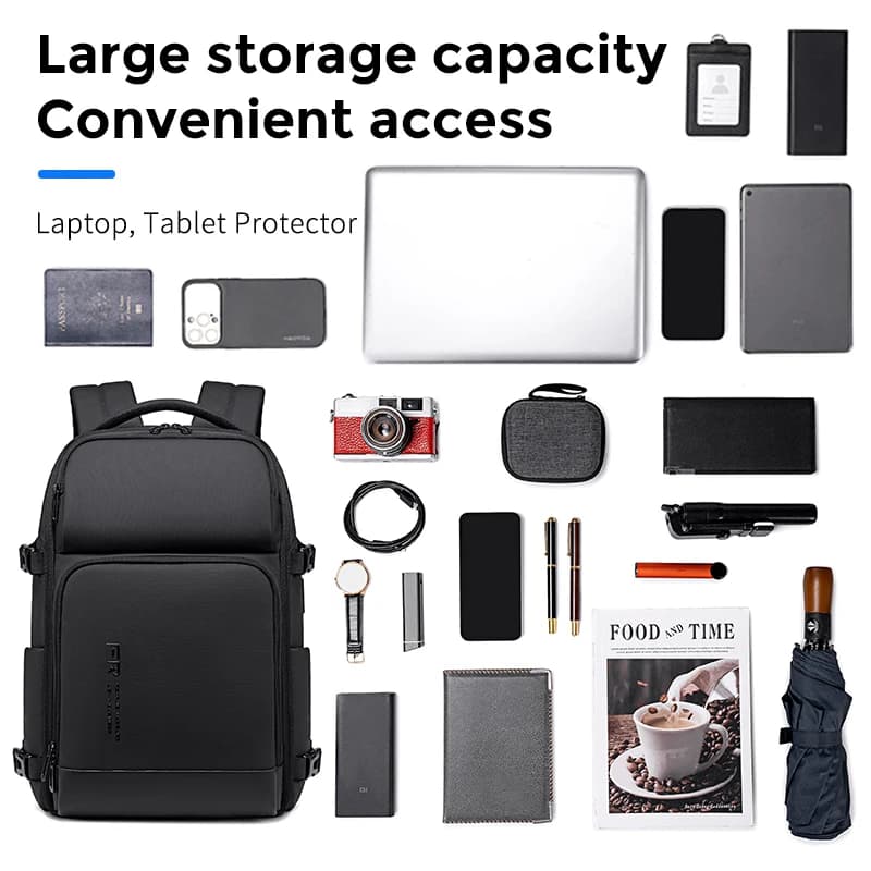 ENRUIEN sac à dos multicouche pour hommes pour les voyages d'affaires, tendance d'affaires, style de