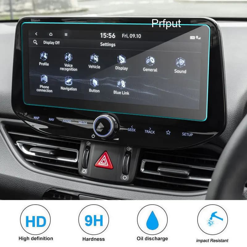 Film de protection en acier pour écran en verre du Guatemala, navigation GPS de voiture, Hyundai i30