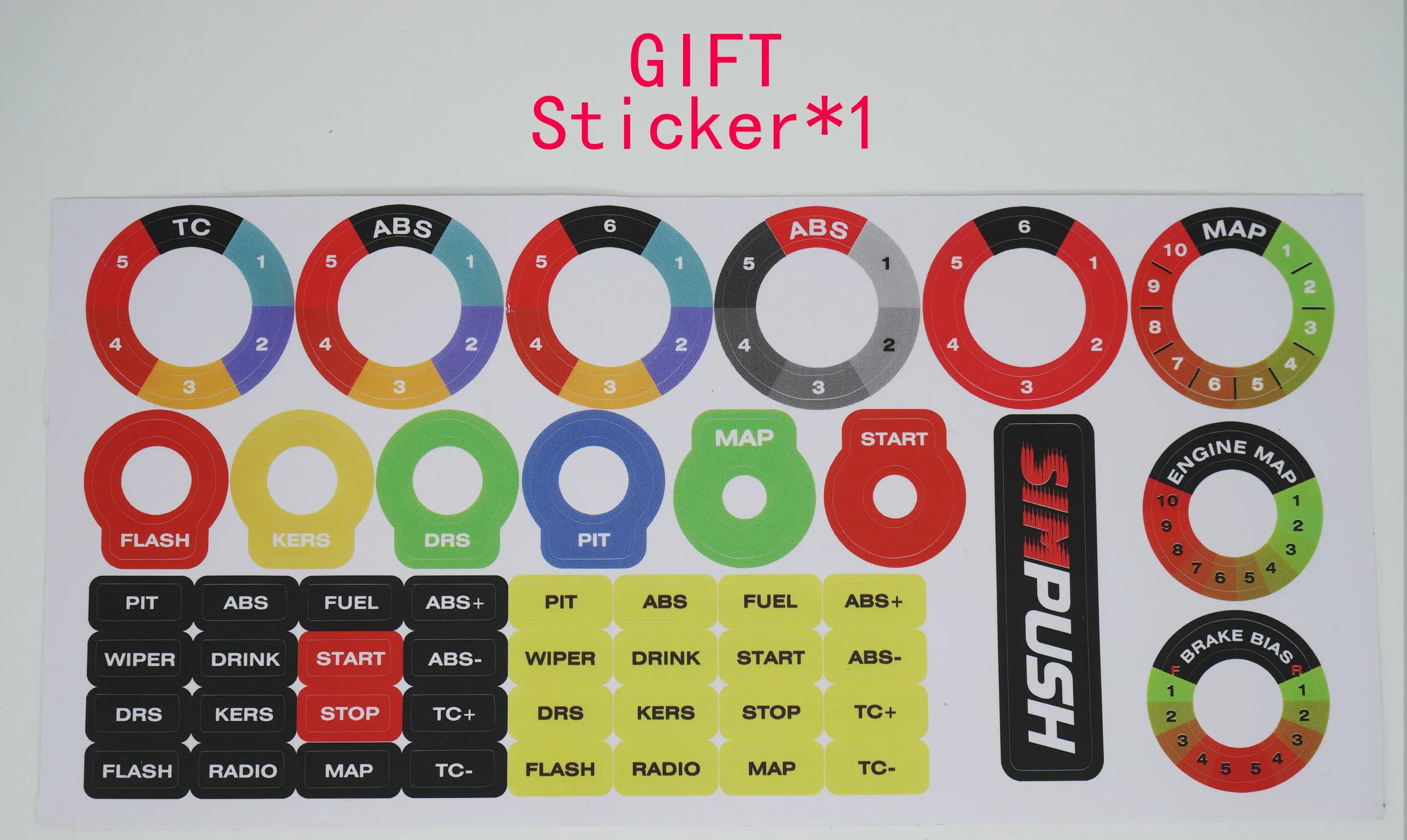 SIMPUSH-Sim Wheel MOD pour MOZA CS Racing, F1, GT3, GT4