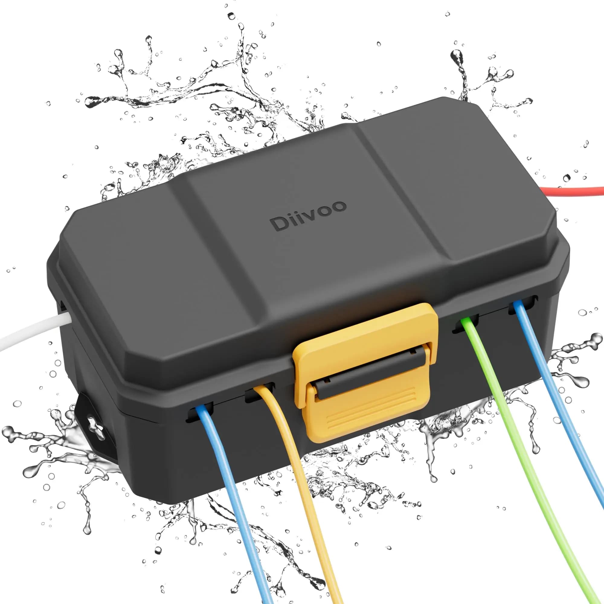 Diivoo-Boîtier électrique étanche extérieur, 6 prises de connexion de câble, protection du boîtier, 