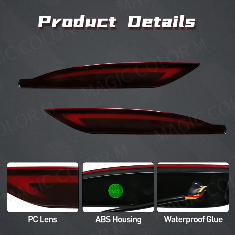 Pour Hyundai Sonata 8 2010 2011 2012 2013 2014 LED pare-chocs arrière réflecteur feu stop clignotant