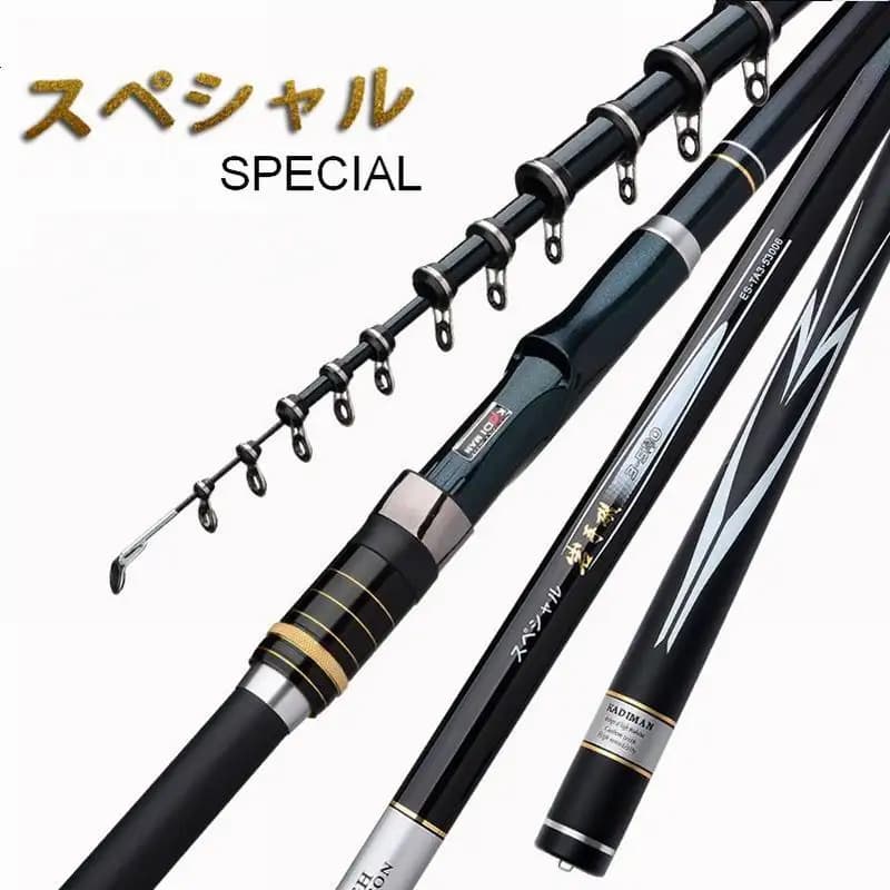 Canne à pêche rapide en carbone Geegan H ZZ72 3000G 3.6m 4.5m 5.4m 6.3m 3-360 3-450 3-540 3-630 Poid