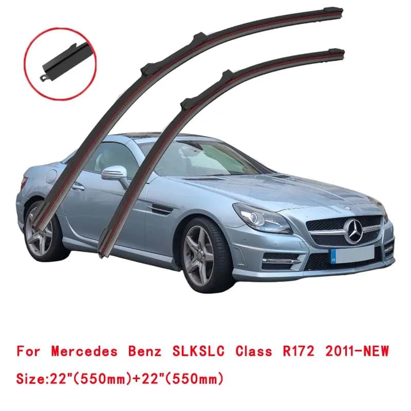 Brosses de voiture Double en caoutchouc, essuie-glace pour Mercedes Benz classe SLK R170 R171 R172 2