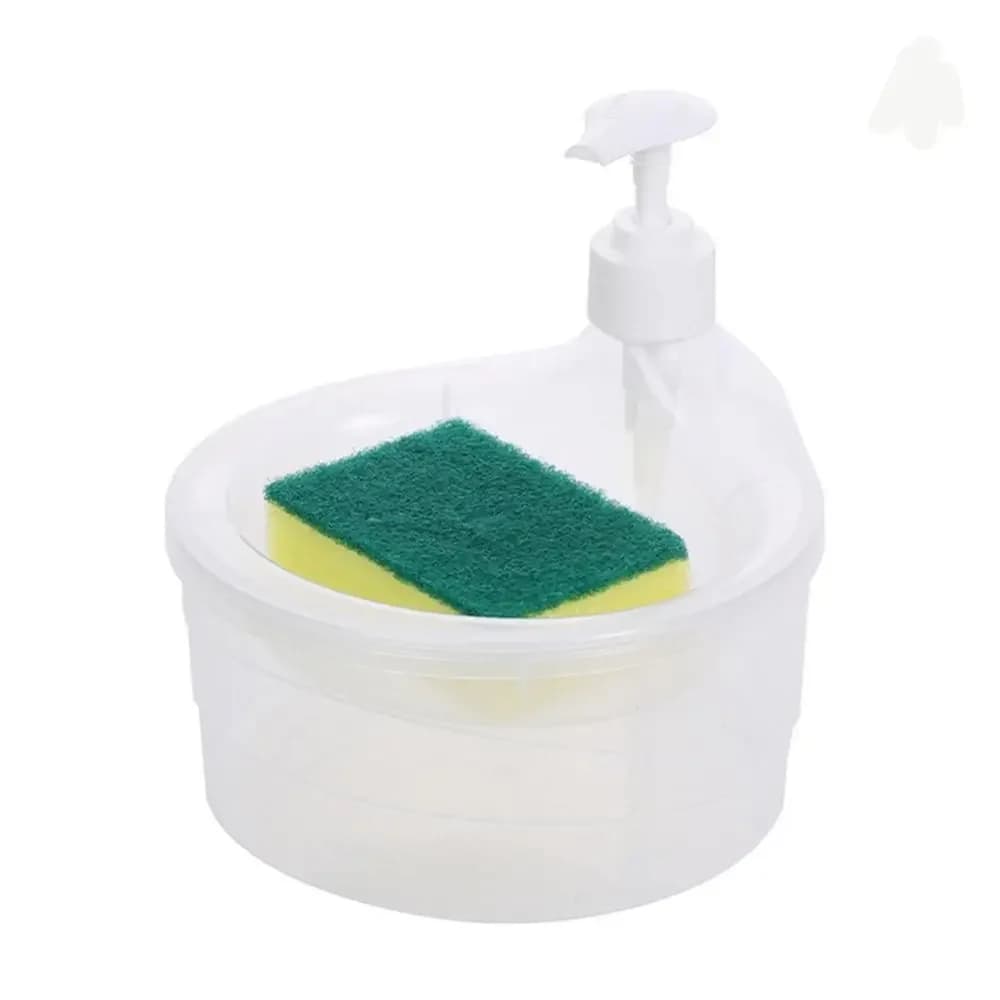 Distributeur automatique de liquide vaisselle portable Regina, détergent de cuisine, éponge de press