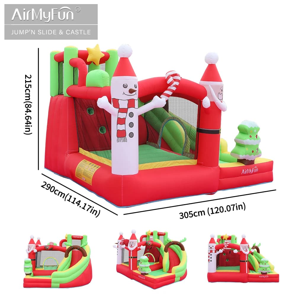 Maison gonflable de noël, maison gonflable, château de saut gonflable pour enfants, maison de rebond