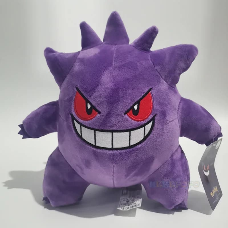 Peluche Pokémon Gengar 24 cm, jouet en peluche Pokémon, adorable poupée en peluche Pikachu, poupée e