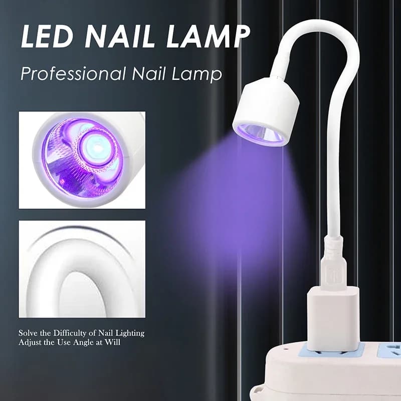 Mini sèche-ongles UV LED lampe à ongles pliable USB lampes de polymérisation lampe de bureau pour ve