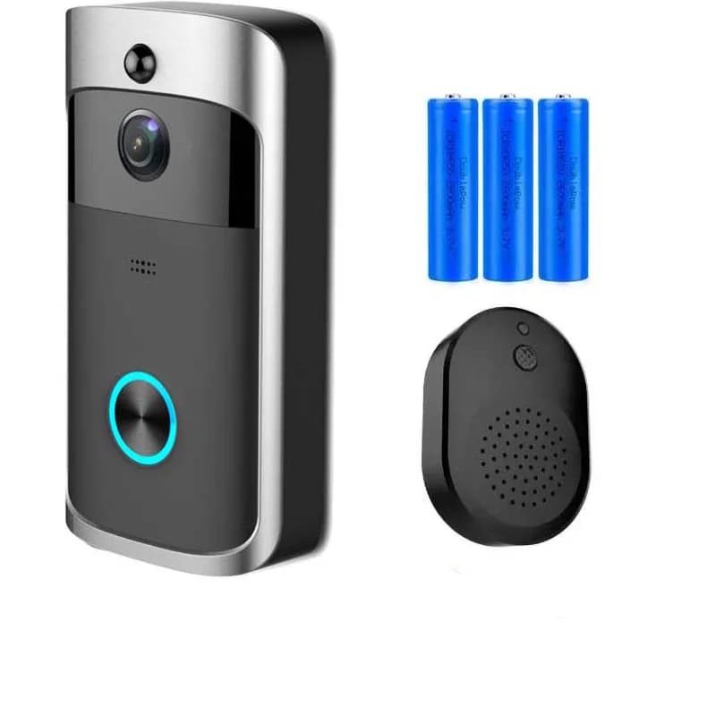 Caméra de sonnette vidéo HD IR, alarme WiFi, sonnette sans fil, actionnée, détecteur de mouvement, a