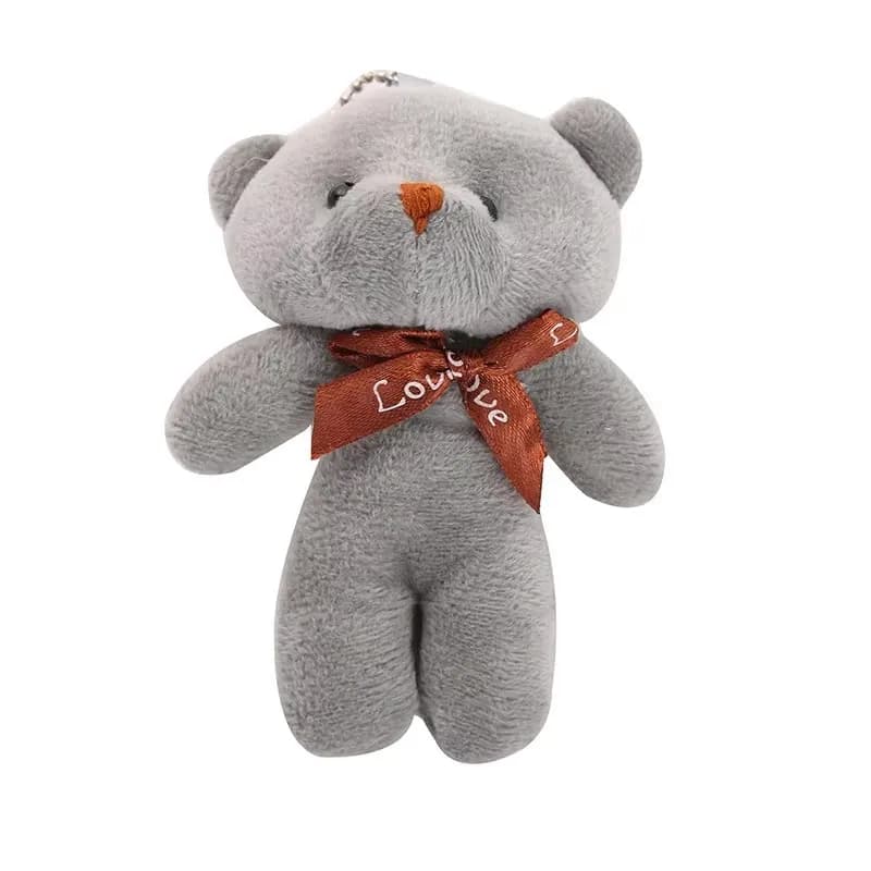 10 pièces/paquet 12cm Mini nœud papillon ours en peluche pendentif en peluche jouet coloré ours en p